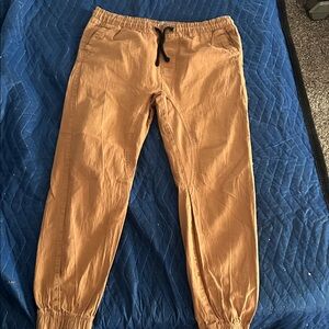 Kids Tan Jogger Pants